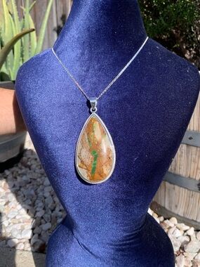 Sterling Silver Turquoise Pendant Royston